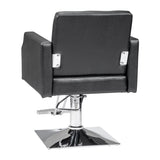 ZNTS PVC leather aluminum alloy foot pedal rivet type square chassis high oil pump barber chair 150kg 23116467