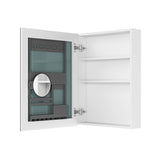20'' W x 26'' H Surface Frameless Mirror Medicine Beveled Mirror Edges Bathroom Medicine W2287P251173