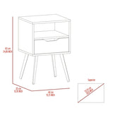 Allie Nightstand, Superior Top, Open Shelf, One Drawer B128P148652