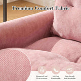 UNITED WE WIN Swivel Barrel Chair - Mid Century Modern Chair, Thick Padded Arm Chair with Solid W1568P290091