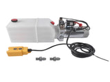 6 Quart Double Acting Hydraulic Pump 12V Replacement for Dump Trailers SAE6 80977260