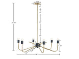 6-Light Metal Chandelier B03595697