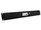 19" 2U Steel Plate DJ Drawer Equipment Cabinet with Keys Black 19646401