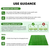 ZNTS (2Pack)3.3FTx10FT Artificial Grass Realistic Synthetic Thick Fake Faux Grass Rug Astroturf Carpet W2836P230766