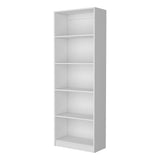 White 5-Shelf Bookcase B062P175157