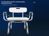 360 Degree Shower Chair Swivel,Portable Seat with Armrests and Back, Adjustable Height Seat for 35455994