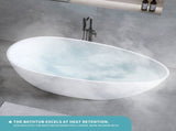 59'' Solid Surface Matte Tub, Freestanding Solid Surface Resin Stone Bathtub, Solid Surface Matte W2753P191227