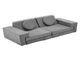 14 PCS Modular Kids Play Couch, Convertible Foam Building Block Sofa Fort Play Set, Corduroy 32225041
