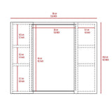 Medicine Double Door Cabinet 19" H, One External Shelf, Light Gray B097133006