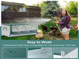 Metal Nesting Boxes for Chicken,3 Compartment Nesting Box,Galvanized steel Nesting Boxes for Hens, 29038244