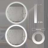 24inch Bathroom Led Classy Vanity Mirror with High Lumen,Dimmable Touch,Wall Switch Control, W1992P211219