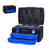 Black Hand Tool Box with Toolset 266Pcs W1102P163240
