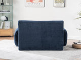 42" Wide Modern Upholstered Chenille Vertical Stripes Accent Chair, Boneless Single Sofa Chair, W3118P453258