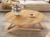 Round 2-in-1 Transformer Coffee Table with Adjustable Height, 16.5
