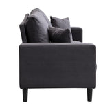 74" High Resilience three seater Sofa, Wooden Frame 3 Seat Sofa, Comfy,Modern Upholstered W2297P264467