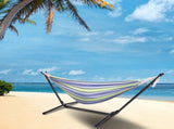 Portable Outdoor Polyester Hammock Set Green 38012549