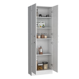 Lynch Kitchen Pantry Storage Cabinet 71" Height, With 4 Doors, 5 Adjustable Shelves, Freestanding B070P188842