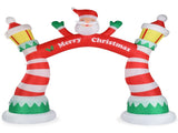 8.9 FT Lighted Christmas Inflatable Archway, Inflatable Santa Claus Christmas Arch, Blow Up Yard 84926492