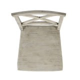 ZNTS Roshan Farmhouse Acacia Wood Dining Chairs, Light Grey Wash 62888.00LGW