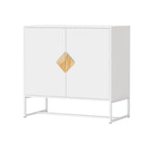 Solid wood square shape handle 2 doors sideboard W28222273