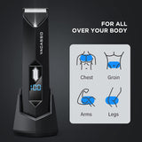 Electric Body Hair Trimmer for Men - VACASSO Groin Hair Trimmer Ball Shaver w/Light&LED Display, USB 65535908