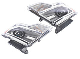 Pair Left & Right HID/Xenon Chrome Headlight Replacement for 2013-2014 Ford F150 FO2518120 80445071