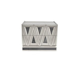 Lavita Modern & Contemporary Style 2-Drawer Night stand Made with Wood and Gold Accents in River B009P245897