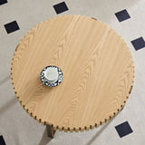 Modern Handcraft Drum Coffee Table 31.5 inch Round Coffee Table for Living Room,Small Coffee Table W2582P167668