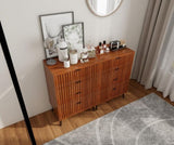 Wooden Chest of Drawers - Spacious Storage Organizer for Bedroom or Living Room, Modern Design with W2139P306380