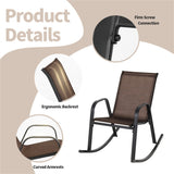 2 PCS Metal Patio Rocking Chair 62017621
