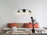 ll Sconces Set of 3 with Clear Glass Shade,Modern ll Sconce,Industrial Indoor ll Light Fixture E26 77804163