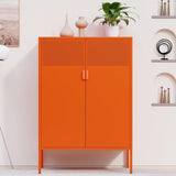 Steel lockers, adjustable laminates, side cabinets, shoe cabinets, lockers orange T3421P342804