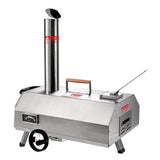 Semi-Automatic Silver 12 Outdoor Pizza Oven Portable Wood Fired Pizza Oven Outdoor Cooking Pizza 85056875