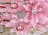 6 foot pink Christmas tree with bracket 49557255