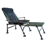 Camping Lounge Chair with Detachable Footrest, Portable Folding Reclining Camping Chair with W241106343