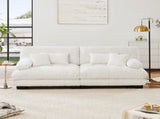 Cloud Couch 2 Seater Sofa for Living Room, Chenille 2 - Seat sofa with 2 Lumbar pillows and 2 throw 10838256