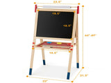 3-in-1 Kids Art Easel - Double-Sided Magnetic BoardPaper Roll, 26 Letter Magnets, Multicolor 82473868