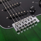 ZNTS GST Stylish Electric Guitar Kit with Black Pickguard Green 16945170