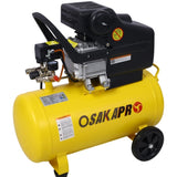 3.5HP Portable 10 Gallons Oil-Lubricated Air Compressor Tank Ultra Quiet Horizontal Tank Adjustable W46564402