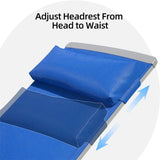 Patio Chaise Lounge Set, 3 Pieces Adjustable Aluminum Backrest Pool Lounge Chairs Textilene W1859109864