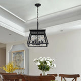 (Same as W1340111203/L1009) 4-Light Farmhouse Chandeliers For Dining Room Black(No Bulbs) W1340P206636