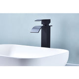 Waterfall Spout Single Handle Bathroom Sink Faucet W2287P154594