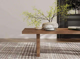 39.37" Solid Wood Coffee Table, 100% Real Wood Rectangular Center Table, 39.37" 23.62" 15.75", W5909P583175