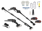 2-in-1 Cordless Pole Saw, Brushless Mini Chainsaw Cordless with Pole, 2 Pack 21500mAh Batteries 70458939