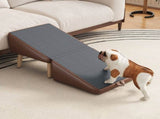 (UPGRADED) Dog Stairs for Small Dogs and Cats, Dog Ramp for Couch and Bed, Foldable 2-in-1 Wooden W2641P487640