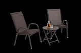 ZNTS 3 Piece Patio set, Outdoor Camping Chairs with Breathable Textilene Fabric, folding with steel W640P270192