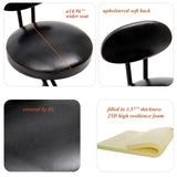 Bar Stools Upholstered Counter Height Barstools for Kitchen Island Set of 2 Modern PU Leather Dining W1757P167845