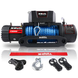 ZNTS X-BULL ELECTRIC WINCH 13000 LBS 12V SYNTHETIC BLUE ROPE UPGRADE W121843475