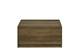 Travon 31.5"W Oak Finish Square Coffee Table with 2 Drawers B061P236762