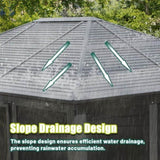 13x16.5FT Sunroom, Four Season Solarium Aluminum Hardtop Gazebo with Galvanized Steel Roof, Movable W1859P276729